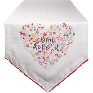 imageDII Valentines Day Table Top Collection Table Runner 14x72 Hearts CollageBon Appetit