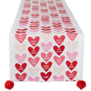 imageDII Valentines Day Table Top Collection Table Runner 14x72 Hearts CollageConversation Hearts
