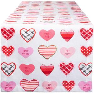 imageDII Valentines Day Table Top Collection Table Runner 14x72 Hearts CollageSweet Hearts