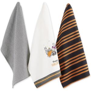 imageDII Witchful Thinking Collection Halloween Kitchen Dcor Dish Towel Set 18x28 Happy Howloween 3 PieceHappy Howloween