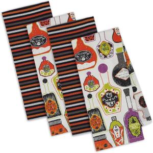 imageDII Witchful Thinking Collection Halloween Kitchen Dcor Dish Towel Set 18x28 Happy Howloween 3 PiecePotions