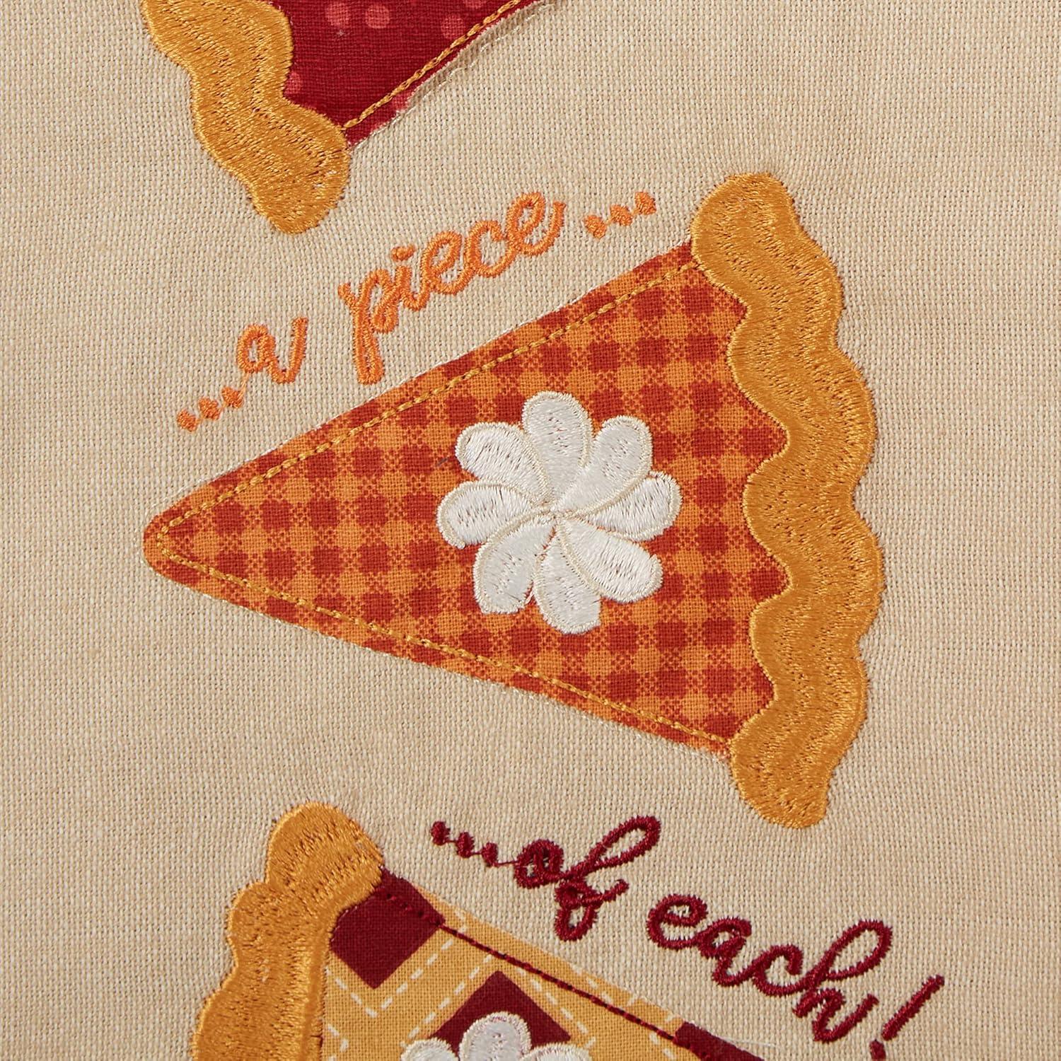 imageDII Pumpkin Spice Fall Kitchen Towels Collection Durable Cotton Cloth Decorative and Absorbent Dish Towel Set 18x28 Autumn 3 PiecePie Slice