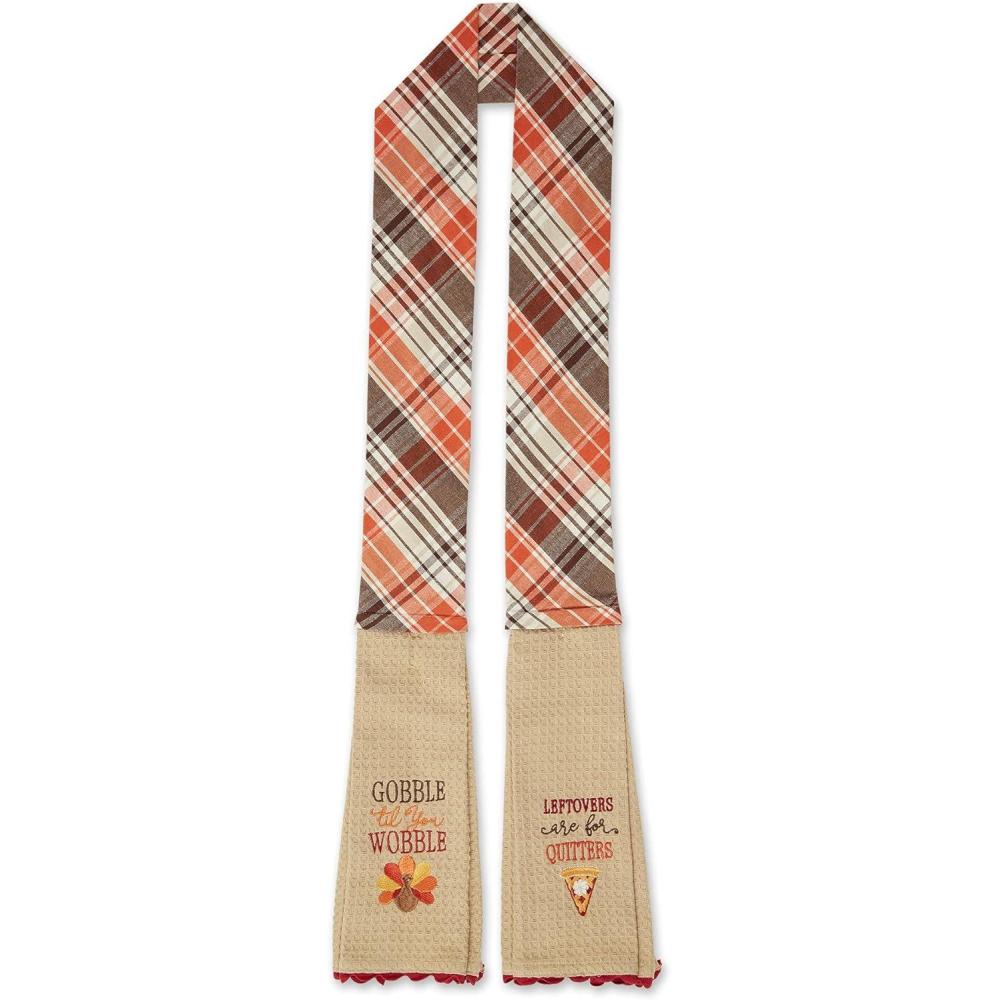 imageDII Pumpkin Spice Fall Kitchen Towels Collection Durable Cotton Cloth Decorative and Absorbent Dish Towel Set 18x28 Autumn 3 PieceLeftovers