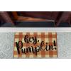 imageDII Natural Coir Outdoor Welcome Doormat Thanksgiving ampamp Fall Front Door Mat Porch Dcor 17x29 Give ThanksHey Pumpkin