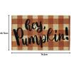 imageDII Natural Coir Outdoor Welcome Doormat Thanksgiving ampamp Fall Front Door Mat Porch Dcor 17x29 Give ThanksHey Pumpkin