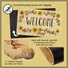imageDII Natural Coir Outdoor Welcome Doormat Thanksgiving ampamp Fall Front Door Mat Porch Dcor 17x29 Give ThanksLeaves  Lattice