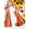 imageDII Pumpkin Spice Fall Kitchen Towels Collection Durable Cotton Cloth Decorative and Absorbent Dish Towel Set 18x28 Autumn 3 PieceAutumn Check