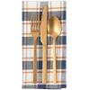 imageDII Thanksgiving ampamp Fall Table Decoration Autumn Farmhouse Plaid Napkin Set 20x20 Blue ampamp Orange 6 Count