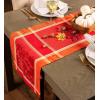 imageDII Traditional Harvest Wheat Jacquard Collection Thanksgiving Fall Table Dcor Damask Cotton Square Napkin Set 20x20 Wine Red Botanical 6 PieceBurnt Orange Pumpkin Vine