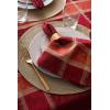 imageDII Traditional Harvest Wheat Jacquard Collection Thanksgiving Fall Table Dcor Damask Cotton Square Napkin Set 20x20 Wine Red Botanical 6 PieceBurnt Orange Pumpkin Vine