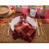 imageDII Traditional Harvest Wheat Jacquard Collection Thanksgiving Fall Table Dcor Damask Cotton Square Napkin Set 20x20 Wine Red Botanical 6 PieceBurnt Orange Pumpkin Vine