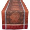 imageDII Traditional Harvest Wheat Jacquard Collection Thanksgiving Fall Table Dcor Damask Cotton Square Napkin Set 20x20 Wine Red Botanical 6 PieceWine Red Botanical
