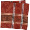 imageDII Traditional Harvest Wheat Jacquard Collection Thanksgiving Fall Table Dcor Damask Cotton Square Napkin Set 20x20 Wine Red Botanical 6 PieceWine Red Botanical