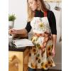 imageDII Womens Cotton Skirted Kitchen Apron for Cooking Baking ampamp Crafts Adjustable with Generous Waist Ties Rise and Shine One Size