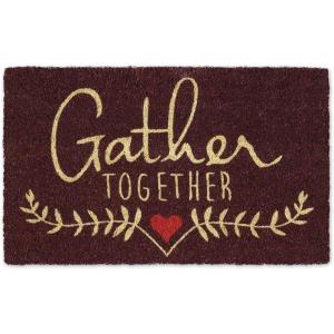 imageDII Natural Coir Outdoor Welcome Doormat Thanksgiving ampamp Fall Front Door Mat Porch Dcor 17x29 Give ThanksGather
