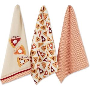 imageDII Pumpkin Spice Fall Kitchen Towels Collection Durable Cotton Cloth Decorative and Absorbent Dish Towel Set 18x28 Autumn 3 PiecePie Slice