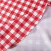 imageDII 100 Polyester Spill proof and Waterproof Machine Washable Tablecloth for Outdoor Use 60x84quot Red Check Seats 6 to 8 People60 Round