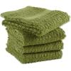 imageDII Basic Terry Collection Waffle Dishtowel Set 15x26 Solid Honey Gold 4 PieceSolid Antique Green