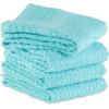 imageDII Basic Terry Collection Waffle Dishtowel Set 15x26 Solid Honey Gold 4 PieceSolid Aqua