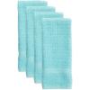 imageDII Basic Terry Collection Waffle Dishtowel Set 15x26 Solid Honey Gold 4 PieceSolid Aqua