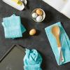 imageDII Basic Terry Collection Waffle Dishtowel Set 15x26 Solid Honey Gold 4 PieceSolid Aqua
