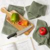 imageDII Basic Terry Collection Waffle Dishtowel Set 15x26 Solid Honey Gold 4 PieceSolid Artichoke