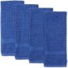 imageDII Basic Terry Collection Waffle Dishtowel Set 15x26 Solid Honey Gold 4 PieceSolid Blueberry