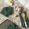 imageDII Basic Terry Collection Waffle Dishtowel Set 15x26 Solid Honey Gold 4 PieceSolid Dark Green