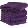 imageDII Basic Terry Collection Waffle Dishtowel Set 15x26 Solid Honey Gold 4 PieceSolid Eggplant