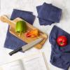 imageDII Basic Terry Collection Waffle Dishtowel Set 15x26 Solid Honey Gold 4 PieceSolid French Blue