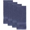 imageDII Basic Terry Collection Waffle Dishtowel Set 15x26 Solid Honey Gold 4 PieceSolid French Blue