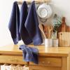 imageDII Basic Terry Collection Waffle Dishtowel Set 15x26 Solid Honey Gold 4 PieceSolid French Blue