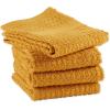imageDII Basic Terry Collection Waffle Dishtowel Set 15x26 Solid Honey Gold 4 PieceSolid Honey Gold