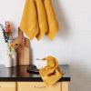 imageDII Basic Terry Collection Waffle Dishtowel Set 15x26 Solid Honey Gold 4 PieceSolid Honey Gold