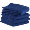 imageDII Basic Terry Collection Waffle Dishtowel Set 15x26 Solid Honey Gold 4 PieceSolid Nautical Blue