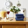 imageDII Basic Terry Collection Waffle Dishtowel Set 15x26 Solid Honey Gold 4 PieceSolid Nautical Blue