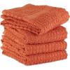imageDII Basic Terry Collection Waffle Dishtowel Set 15x26 Solid Honey Gold 4 PieceSolid Spice