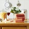 imageDII Basic Terry Collection Waffle Dishtowel Set 15x26 Solid Honey Gold 4 PieceSolid Spice