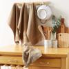 imageDII Basic Terry Collection Waffle Dishtowel Set 15x26 Solid Honey Gold 4 PieceSolid Stone