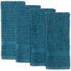 imageDII Basic Terry Collection Waffle Dishtowel Set 15x26 Solid Honey Gold 4 PieceSolid Storm Blue