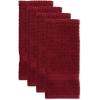 imageDII Basic Terry Collection Waffle Dishtowel Set 15x26 Solid Honey Gold 4 PieceSolid Wine