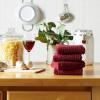 imageDII Basic Terry Collection Waffle Dishtowel Set 15x26 Solid Honey Gold 4 PieceSolid Wine