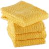 imageDII Basic Terry Collection Waffle Dishtowel Set 15x26 Solid Honey Gold 4 PieceSolid Yellow