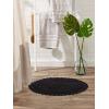 imageDII Crochet Collection Reversible Bath Mat Round 275quot Diameter Honey GoldBlack