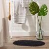 imageDII Crochet Collection Reversible Bath Mat Round 275quot Diameter Honey GoldBlack