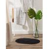 imageDII Crochet Collection Reversible Bath Mat Round 275quot Diameter Honey GoldBlack