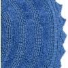 imageDII Crochet Collection Reversible Bath Mat Round 275quot Diameter Honey GoldBlueberry