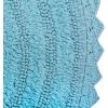 imageDII Crochet Collection Reversible Bath Mat Round 275quot Diameter Honey GoldCameo Blue