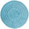 imageDII Crochet Collection Reversible Bath Mat Round 275quot Diameter Honey GoldCameo Blue