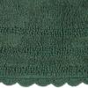 imageDII Crochet Collection Reversible Bath Mat Round 275quot Diameter Honey GoldDark Green